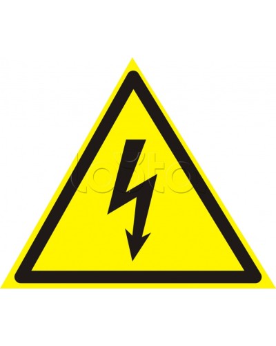 Знак электробезопасности Опасность поражения электротоком 200x200 (5шт/уп) REXANT 56-0006 в Первоуральске Дополнительное оборудование для ОПС Pintop.ru