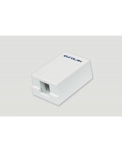 Коробка настенная EuroLan 12B-00-01WT в Первоуральске Розетки компьютерные и телефонные Pintop.ru