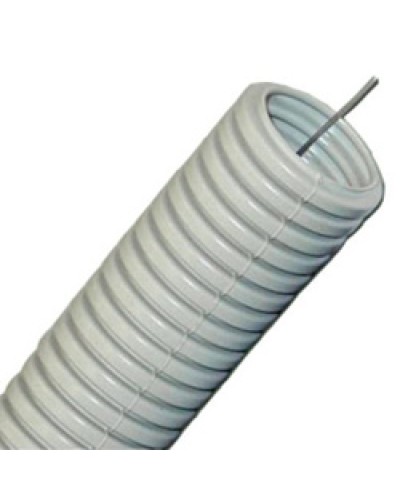 Труба гофрированная HFFRLS легкая диам 20 мм, с зондом, без галогена, низкое дымовыделение, трудногорючая Экопласт 60120HFFRLS в Первоуральске Труба (ОКЛ) Экопласт Pintop.ru