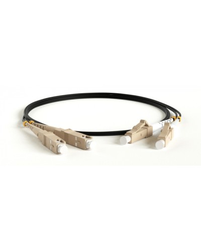 Патч-корд волоконно-оптический Hyperline FC-D2-50-SC/PR-SC/PR-H-50M-LSZH-BK в Первоуральске Патч-корды оптические Pintop.ru