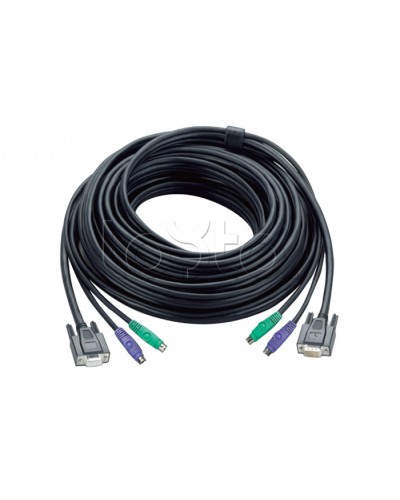 КВМ-кабель с интерфейсами PS/2, VGA (30м) ATEN 2L-1030P в Первоуральске Видеоусилители, Модуляторы, Делители Pintop.ru
