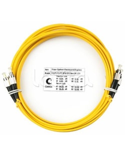 Шнур оптический SM 9/125 duplex LC/LC (10 м) Cabeus FOP(D)-9-LC-LC-10M в Первоуральске Патч-корды оптические Pintop.ru