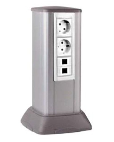 Миниколонна алюминиевая, 0.25м, цвет чёрный DKC (19523) в Первоуральске Аксессуары для кабель-канала Pintop.ru