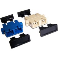 Адаптер оптический SC, OM3, дуплексный LANMASTER LAN-2SC-AM-OM3