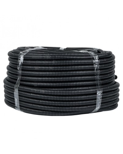 Труба гофр. ПНД с протяжкой d25 мм (75 м) черная EKF-Plast (tpnd-25n) в Первоуральске Труба гофрированная Pintop.ru