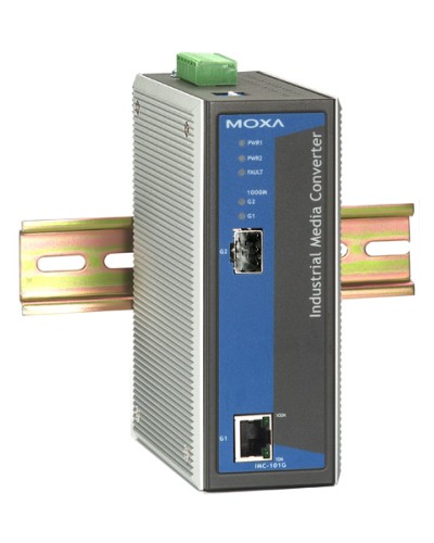 Медиаконвертер Gigabit Ethernet 10/100/1000BaseTX в 1000BaseSX/LX/LHX/ZX Moxa IMC-101G в Первоуральске Дополнительное оборудование для ОПС Pintop.ru