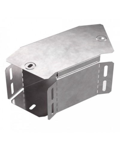 Угол горизонтальный 45 градусов с крышкой Стандарт 100х100 Промрукав (PR16.0425) в Первоуральске Аксессуары для лотков Pintop.ru