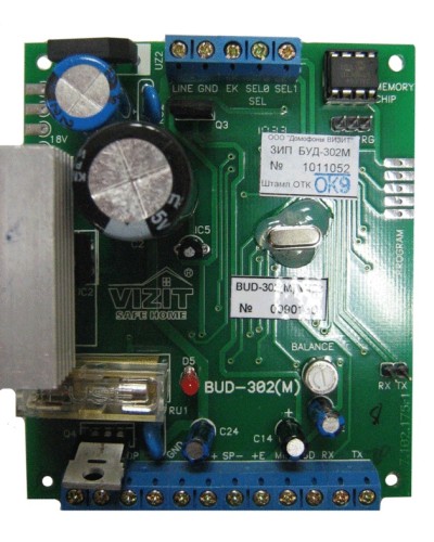 Плата печатная в сборе Vizit ЗИП БУД-302М в Первоуральске Аксессуары для многоабонентных систем Pintop.ru