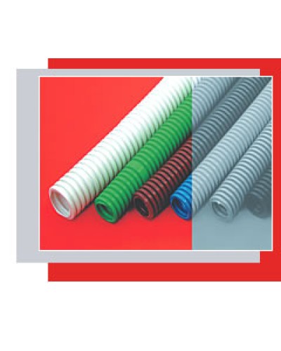 Труба гофрированная HFFR легкая диам 25 мм, с зондом, без галогена,трудногорючая, цвет серый Экопласт 20125HFR в Первоуральске Труба (ОКЛ) Экопласт Pintop.ru