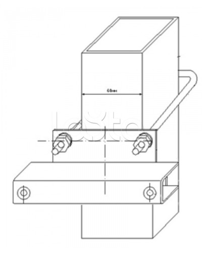 Узел крепления блоков подключения и управления БД-НР, БМ-НР, БУПР извещателей Омега-микродизайн УЗК-КС 60 в Первоуральске Кронштейны и планки для извещателей Pintop.ru