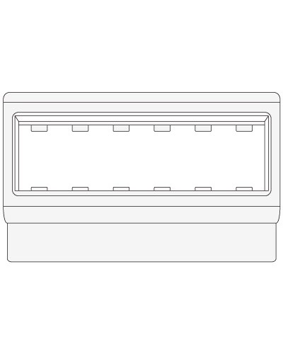 Рамка-суппорт под 6 модулей VIVA PDA-ЗDN 100 DKC 10353 в Первоуральске Аксессуары для кабель-канала Pintop.ru