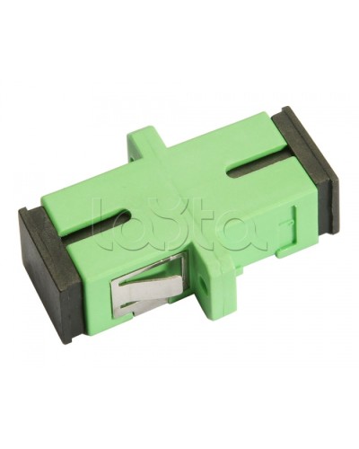 Соединитель проходной SC/APC-SC/APC, SM(для одномодового кабеля), simplex Cabeus SC/APC-SM в Первоуральске Проходные адаптеры и розетки оптические Pintop.ru