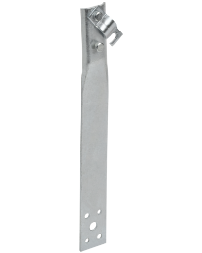 Держатель проводника круглого 6-10мм винтовой прямой h=80мм оцинкованная сталь IEK (ZDP86-11-1-16-80) в Первоуральске Крепеж Pintop.ru