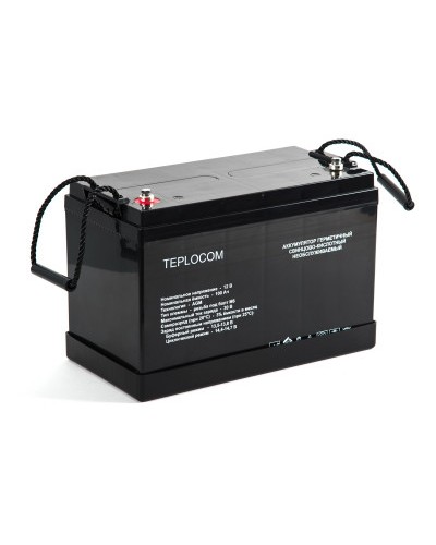 Аккумулятор герметичный Бастион АКБ TEPLOCOM (100Ач) в Первоуральске Электротехническое оборудование Pintop.ru