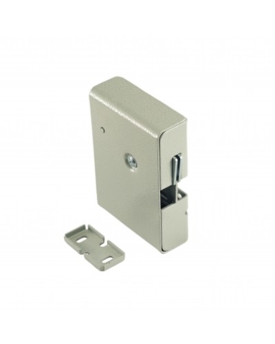 Замок электромеханический с толкателем и датчиком положения двери Promix-SM308.10.1 (серебро) в Первоуральске Электромеханические замки Pintop.ru