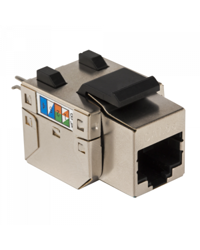 Модуль Keystone RJ45, Cat.5E, STP, 90 градусов, белый TWT (TWT-OK45STP/5E-WH) в Первоуральске Коннекторы и разъемы Pintop.ru