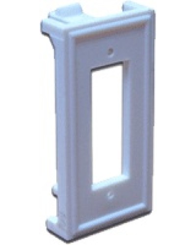 Вставка 22.5х45 для ВО адаптера SC дуплексный, белая LANMASTER LAN-SIP-2SC-WH в Первоуральске Аксессуары для кабель-канала Pintop.ru