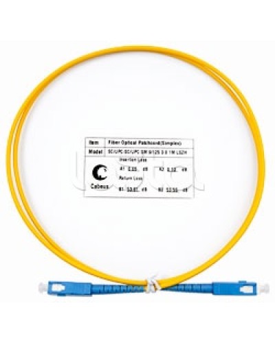 Пигтейл одномодовый оптический, SM 9/125, LSZH simplex SC/SC (1 м) Cabeus FOP(s)-9-SC-SC-1m в Первоуральске Патч-корды оптические Pintop.ru