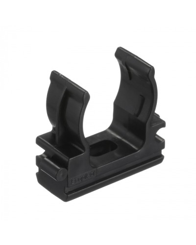 CF20G Держатель (клипса), без галогена, для труб D20мм, цвет чёрный (50 шт/упак) Экопласт (41720-50HF-BL) в Первоуральске Держатели, клипсы, скобы Pintop.ru