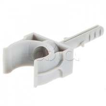 Держатель с дюбелем без шурупа для гофрированной или жесткой гладкой трубы D20 мм, без галогена Экопласт 41420HF