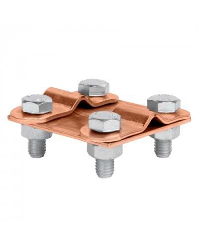 Зажим контрольный прут-прут (пластина 57x57мм) Cu EKF PROxima (lp-55611-cu) в Первоуральске Электротехническое оборудование Pintop.ru