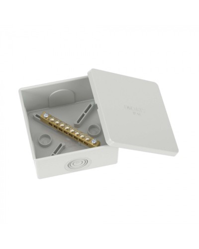 Коробка уравнивания потенциалов, 8 зажимов, 6 вводов д.20мм, 80х80х40мм, IP44 DKC (NE3108) в Первоуральске Распределительные коробки Pintop.ru