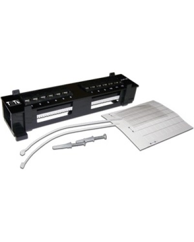 Патч-панель настенная горизонтальная 12 портов RJ-45 TWT TWT-PP12UTP-H в Первоуральске Патч панель Pintop.ru