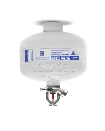 Модуль порошкового пажаротушения ПОЖТЕХНИКА МПП-2,5/68 МИГ (температура срабатывания +68°С) (белый) в Первоуральске Огнетушители Pintop.ru