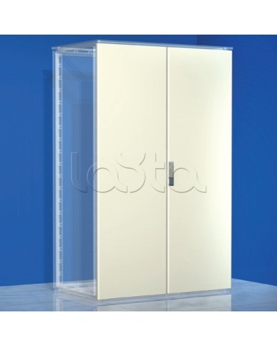 Дверь сплошная, двустворчатая, для шкафов DAE/CQE, 2200 x 1000 мм DKC R5CPE22101 в Первоуральске Аксессуары для стоек и шкафов Pintop.ru