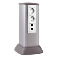 Миниколонна алюминиевая, 0.35м, цвет чёрный DKC 19533