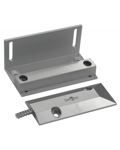 Магнитоконтактный датчик, НЗ, серебряный, накладной для металлических дверей, металлорукав, зазор 60 мм Smartec ST-DM141NC-SL в Первоуральске Извещатели охранные Pintop.ru