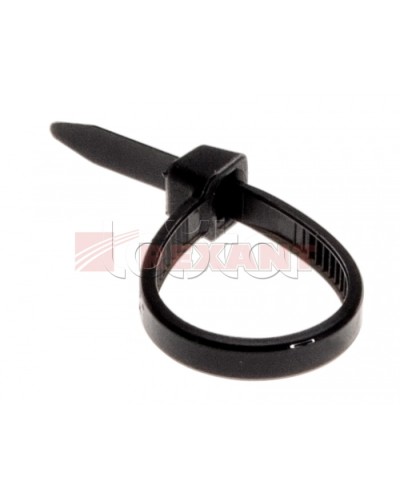 Хомут-стяжка нейлоновый 2.5х80 мм чёрный (100шт/уп) REXANT 07-0081 в Первоуральске Стяжки-хомуты Pintop.ru