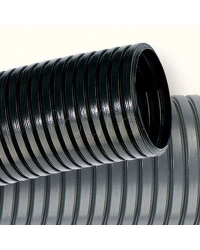 Труба ПНД гибкая гофрированная, д.25мм, лёгкая без протяжки, цвет чёрный DKC 70725 в Первоуральске Труба гофрированная Pintop.ru