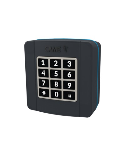 Проводная накладная кодонаборная клавиатура Came 806SL-0280 - SELT1BDG, подключаемая к шине CXN, 12 кнопок, синяя подсветка, RAL7024 в Первоуральске Запчасти для шлагбаумов и автоматики Pintop.ru