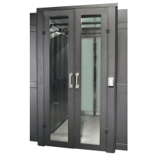 Дверь коридора распашная 1200 мм для шкафов LANMASTER DCS 42U, стекло,key-card замок LANMASTER LAN-DC-HDRML-42Ux12