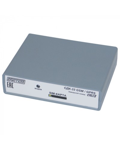 Блок сопряжения Кристалл СДК-33 GSM/GPRS в Первоуральске Дополнительное оборудование для ОПС Pintop.ru