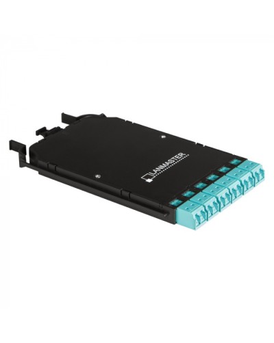 Компактная MPO кассета OS2, 12xLC, тип B, низкие потери, черная LANMASTER (LAN-MCCB-1M-12LC/OS2) в Первоуральске Патч-корды оптические Pintop.ru