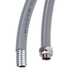 Металлорукав DN 20мм в ПВХ изоляции, Dвн 20,5 мм, Dнар 25,5, 50 м, цветсерый DKC 6071R-020