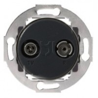 Механизм розетки TV+FM оконечный Vintage Экопласт 885200-1