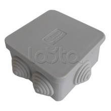 Коробка распределительная о/п 70х70х40, 6 вых Экопласт 44056