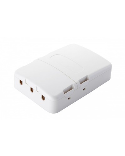 Настенная коробка 3-портовая, 2 секции, белый Eurolan (12B-13-33WT) в Первоуральске Розетки компьютерные и телефонные Pintop.ru