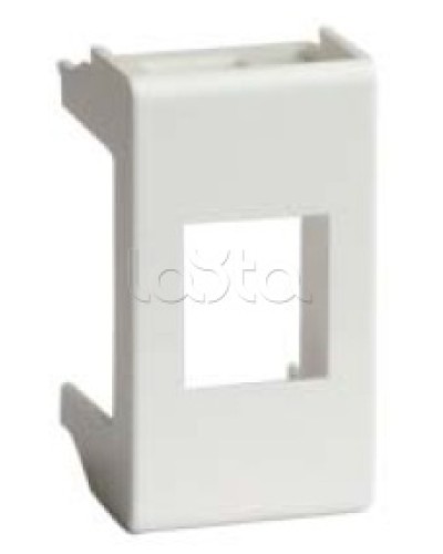 Адаптер для информационных разъемов REICHLE - DE-MASSARI, «Viva», 1 мод., белый DKC 45009 в Первоуральске Аксессуары для стоек и шкафов Pintop.ru