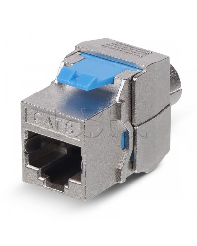 Вставка Keystone Jack RJ-45(8P8C) Cabeus KJ-RJ45-Cat.8-SH-180-Toolless в Первоуральске Модули Keystone Pintop.ru