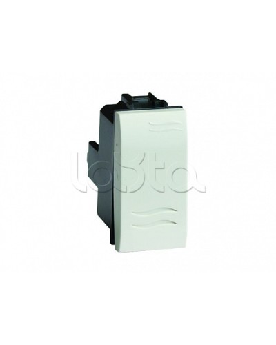 Выключатель типа кнопка, белый, 1мод. DKC 76021B в Первоуральске Аксессуары для стоек и шкафов Pintop.ru