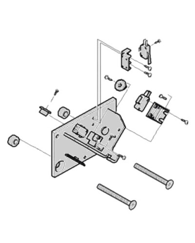 Механические упоры концевых положений G4040 G4041 в сборе Came 119RIG177 в Первоуральске Запчасти для шлагбаумов и автоматики Pintop.ru