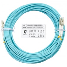 Шнур оптический duplex LC-LC 50/125 mm OM3 15м LSZH Cabeus FOP-50-LC-LC-15m