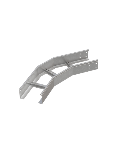 Угол лестничный горизонтальный 45 гр. 100х700х1,5 мм HD N КМ-профиль (LGL45-100-700-1.5 HD N) в Первоуральске Аксессуары для лотков Pintop.ru