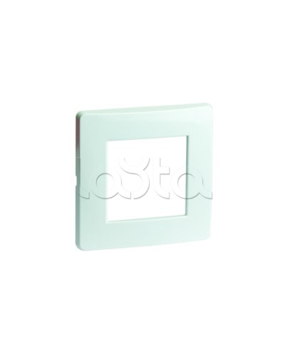 Рамка на 2 модуля (одноместная), белая, RAL9010 DKC 75010W в Первоуральске Аксессуары для кабель-канала Pintop.ru