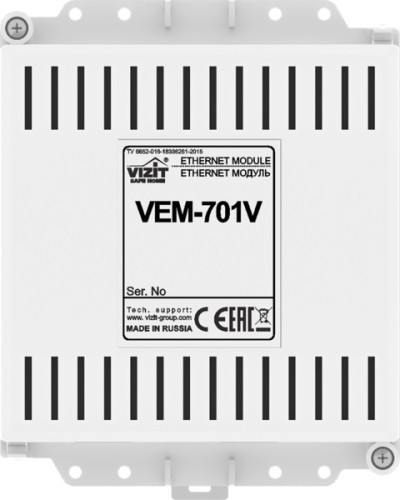 Ethernet модуль Vizit VEM-701V в Первоуральске Аксессуары для многоабонентных систем Pintop.ru