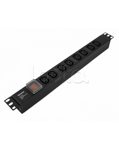 Блок розеток Hyperline SHE19-8IEC-S-IEC в Первоуральске Блоки розеток Pintop.ru